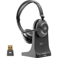 Axtel AXH-ONEBTD-CB (Sans fil, USB-C), Casque micro de bureau, Noir