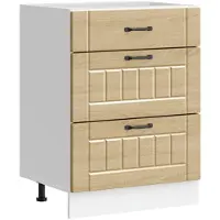 vidaXL Armoire basse de cuisine Lucca Chêne Sonoma Matériau dérivé du bois