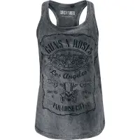 Guns n' Roses Top de - Paradise City - M - XL - pour Femme - gris - Taille XL