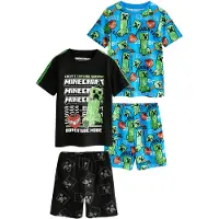 Next Pyjama azur / vert / noir / blanc