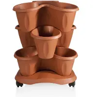Bama 1 X ENSEMBLE DE VASE CLOVER Ø cm 40xh.51 Lt. 6 - terre cuite