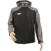 AWTOOLS Hommes, Vestes d'extérieur, Veste Softshell Sweatshirt T4/ Gris-Noir/ L (L), Gris, Noir, L