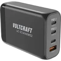 Voltcraft UC-3C1A140W02 Adaptateur secteur AC/DC de bureau et prise de courant intérieur USB-A USB-C (VC-16619010)