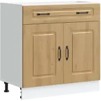 vidaXL Élément bas de cuisine Kalmar Chêne Artisan Matériau dérivé du bois