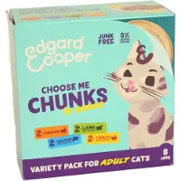 Edgard & Cooper Chat - Morceaux en sauce en paquet multiple - 8 x 85 g