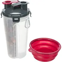 Trixie Conteneur à nourriture/eau de voyage pour chien et chat 0,35 L