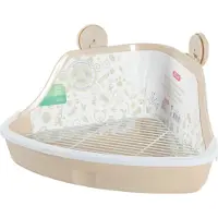 Zolux Petite toilette d'angle pour rongeurs 320x230x145mm beige
