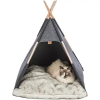 Trixie Tipi - Feutre - Anthracite - 70 x 70 x 70 cm