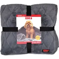 Kong L44xl51xH19cm Couverture lestée apaisante, grise pour chien