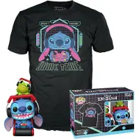 Funko POP! Disney Stitch Gamer With Frog Short Sleeve T-shirt Noir XL