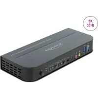 DeLOCK Commutateur KVM 8K DisplayPort et HDMI avec USB et audio