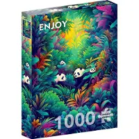 Enjoy Puzzle Puzzle Paradis des pandas - 1000 pièces