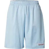 Karl kani Pantalon bleu clair / rouge sang / blanc cassé