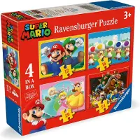 Ravensburger - Puzzle Super Mario Bros 12-24 szt. - Doskonała rozrywka dla rodziny