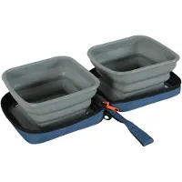 Zolux Bvk 2in1 Opvouwbare Voerbak En Drinkbak Blauw (70 cl)