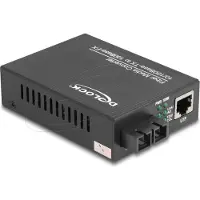 DeLOCK Convertisseur fibre optique Fast Ethernet SC vers RJ45 - Monomode