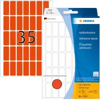 Herma - étiquettes multi-usage,12 x 30 mm, rouge, grand paquet contenu: 1120 pièces -2352