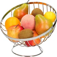 Northix Corbeille à fruits en acier chromé