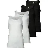 Tom Tailor Maillot de corps noir / blanc