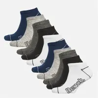 Bench Chaussettes invisibles de sport Newton Homme - Pack de dix - Couleurs assorties