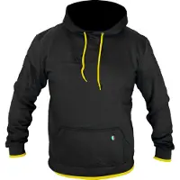 MUGENRACE Sweat à capuche Blacky, noir/jaune, 2XL