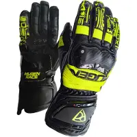 MUGENRACE Le-Vi Sport Gants Noir Jaune Néon Taille M