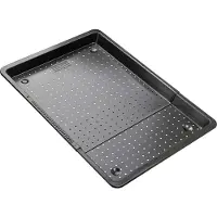 Zenker Black Metallic Herdbackblech Ausziehbar Perforiert, Plaque de four + grille, Noir