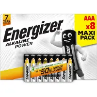 Energizer Piles alcalines AAA / LR03 - 8 pièces (blister)
