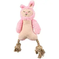 FOFOS Lapin en peluche avec pattes en soie
