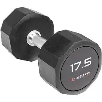 Olive Pro-style 17.5kg Dumbbell Noir 17.5 kg