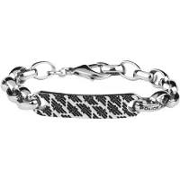 Police Pj26355bss01s Bracelet Argenté Homme