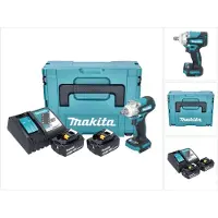 Makita DTW 301 RGJ Clé à choc sans fil 18 V 330 Nm 1/2" Brushless + 2x batterie 6,0 Ah + chargeur + Makpac