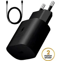 Golden Sound original 45W fast charger - USB C Fast Charger - 2 metre charging wire - Power adapter - Charger suitable for Samsung