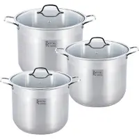 ROYAL SWISS 3 Casseroles Profonde Inox