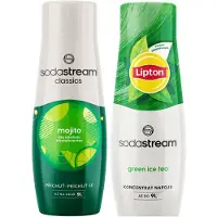 SodaStream 2x Sirop Pour Saturateur Sodastream Mojito Mohito Lipton Concentré De Thé Vert