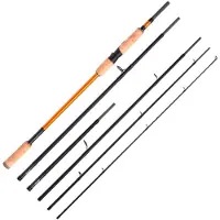 Shimano STC AX Travel Spinning Multi Length, 2,7m, 8,86ft, 7-28g, 6 pièces, canne à pêche de voyage, Medium Light Plus, STCAXMU2730MLP