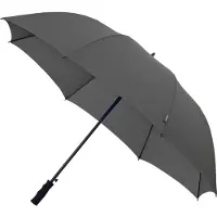 Falcone Hommes, Parapluie, GP-58-8118, Noir, Gris