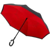 Impliva Unisexe, Parapluie, Inside Out, Noir, Rouge