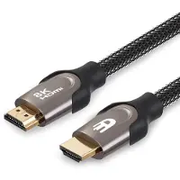 Drivv. Câble HDMI Premium 2.1 - Nylon - Ultra HD High Speed 8K - Câble HDMI 3 mètres - HDMI 2.1 - HDMI vers HDMI - Convient à la Xbox Series X & PS5 Câble HDMI - Playstation 5