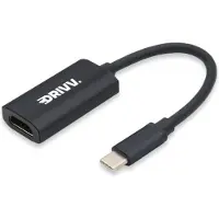 Drivv. Adaptateur USB C vers HDMI - Supporte 4K 60Hz - Type C vers HDMI - Thunderbolt 3 - Noir