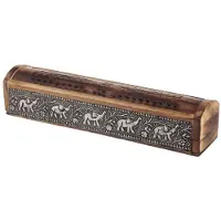 Puckator Mangoholz Elefant Schiebdeckel Räucherstäbchen-Box