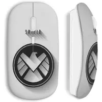 MANIACASE Souris sans Fil - Shield - Blanc - Clé USB wifi incluse - Compatible Mac et PC - Sans fil