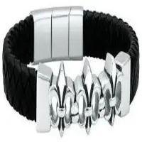 Police S14amv01b Bracelet Argenté Homme