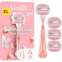 Gillette Venus Spa Confortglide Breeze Lame de Rasoir Femme + Lames de Rechange 4 Pièces