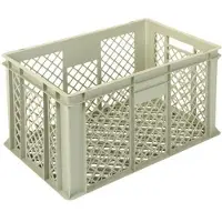 HorecaTraders Bacs empilables en plastique gris | 5 formats