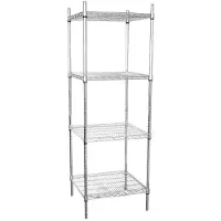 Vogue Étagère de rangement avec 4 étagères 183x61x61cm