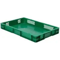 HorecaTraders Bacs empilables en plastique | 60 x 40 cm | 5 couleurs