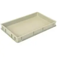 HorecaTraders Caisse en plastique grise | 60x40 | 9 formats