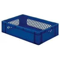 HorecaTraders Bacs empilables en plastique | 60x40 cm | 5 couleurs