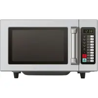 HorecaTraders Micro-ondes 1000W | acier inoxydable | 511 mm x 432 mm x 311 mm